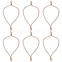 Изготовление ожерелий из вощеного полиэфирного шнура с регулируемой длиной&nbsp;NJEW-TAC0028