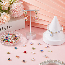 64шт 16 цвета стеклянные подвески&nbsp;FIND-SC0015-32G