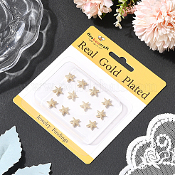 14 шт. латунные бусины с покрытием стойки&nbsp;KK-BBC0022-48