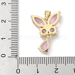 Латунные микро проложить кубического циркония подвески&nbsp;KK-H537-08G