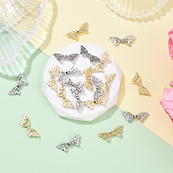 20 шт. 2-цветные бусины из сплава для покрытия стойки&nbsp;FIND-YW0008-16