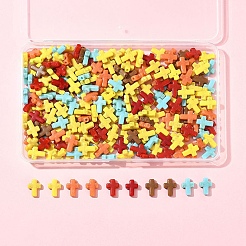 250 шт. непрозрачные акриловые бусины с эффектом кракле&nbsp;OACR-FS0002-22