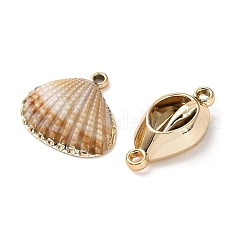 Подвески из непрозрачного акрила с золотым краем&nbsp;OACR-Z033-03