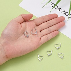 Антикоррозийное покрытие из родиевого сплава 925 стерлингового серебра серьги с застежкой-русалкой&nbsp;STER-K168-003P