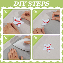 20 шт. звезда с рисунком бейсбола&nbsp;PATC-BC0001-27