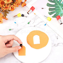 5 набор круглых дыроколов для глины из пластика и нержавеющей стали&nbsp;TOOL-CP0001-44