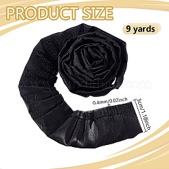 9 ярд шифоновой кружевной ленты с морщинами&nbsp;OCOR-NB0002-39A