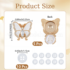 Запонки из сплава&nbsp;BUTT-CP0001-15A