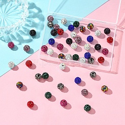 50 шт. 10 цвета проложить бусины для дискотечного шара&nbsp;FIND-YW0005-51