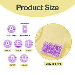 100шт 5 стиля прозрачные акриловые бусины&nbsp;TACR-TA0001-54D