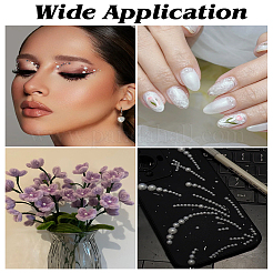 8 лист 4-х видов самоклеящихся акриловых перламутровых наклеек&nbsp;DIY-LP0002-11