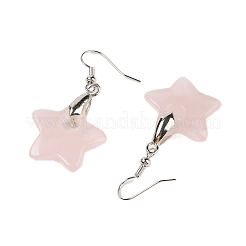 Натуральный & синтетический смешанный камень болтается серьги&nbsp;EJEW-F343-C