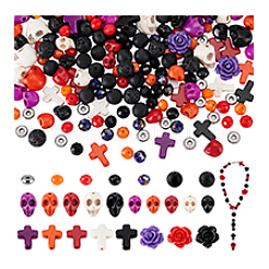 Наборы для самостоятельного изготовления бусин на тему хэллоуина&nbsp;DIY-PH0030-27