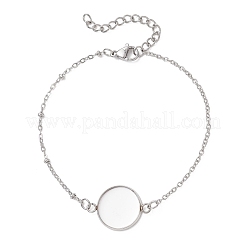 Изготовление браслета-цепочки из нержавеющей стали 304&nbsp;BJEW-JB13164-04