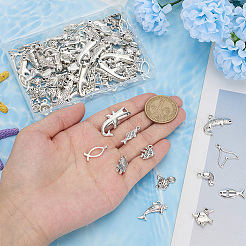 96шт 12 стиля подвески из цинкового сплава в тибетском стиле&nbsp;TIBEP-ME0001-15