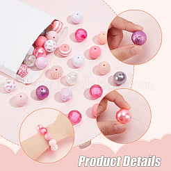 Набор для самостоятельного изготовления браслета с розовой лентой для осведомленности о раке груди в октябре&nbsp;DIY-PH0020-78