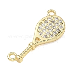 Латунные микропаве прозрачные подвески с фианитом&nbsp;KK-I476-08G