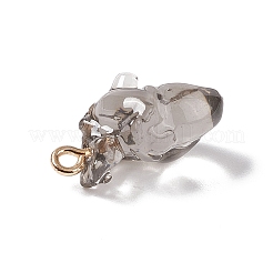 Прозрачные смоляные подвески&nbsp;RESI-E028-01G-02