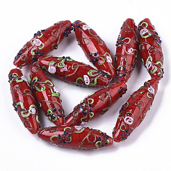 Ручной золотой песок бусины бисер нитей&nbsp;LAMP-T007-02E