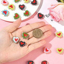 20 шт. окрашенные стеклянные бусины&nbsp;LAMP-SC0001-66