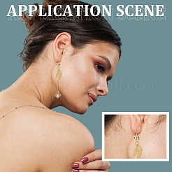 20 шт. латунные крючки для сережек-бабочки&nbsp;KK-UN0002-22