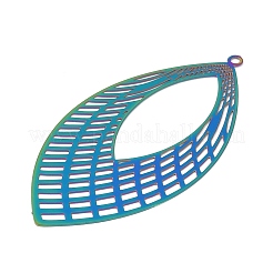 201 нержавеющая сталь травленые металлические украшения большие подвески&nbsp;STAS-Z079-03RC