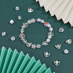 178шт 12 стиля прозрачные акриловые бусины&nbsp;TACR-CA0001-19