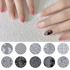 10 рулон фольги для ногтей с кружевом для животных&nbsp;STIC-WH20010-16D