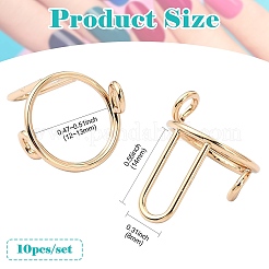10 шт. регулируемые латунные кольца&nbsp;RJEW-CJ0001-01G