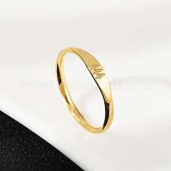 Кольца из нержавеющей стали 304 с гладкими полосами&nbsp;RJEW-P151-01G-02