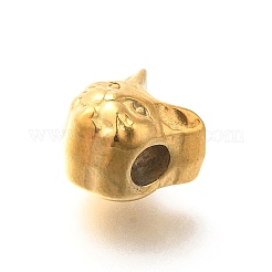 Ионное покрытие (IP) 304 нержавеющая сталь европейские бусины&nbsp;STAS-I321-46G