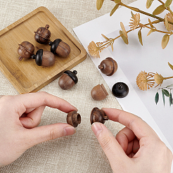 8 шт. 2 стиля подвески-медальоны из натурального дерева&nbsp;WOOD-GA0001-72