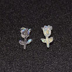 Подвески для ногтей из смолы розы&nbsp;MRMJ-WH0079-15