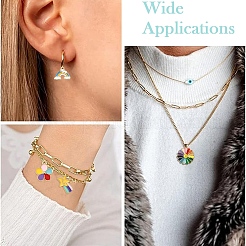 40шт 10 стиля подвески из сплава с эмалью&nbsp;ENAM-YW0005-54