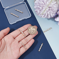 6шт латунные подвески с микропаве и кубическим цирконием&nbsp;KK-BC0014-67