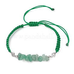 Браслеты из бусин с кусочками натуральных драгоценных камней&nbsp;BJEW-JB13104