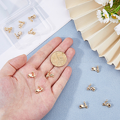 12шт латунные подвески&nbsp;KK-HS0015-51