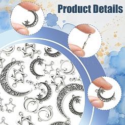 60 шт. 6 стиля подвески из сплава в тибетском стиле&nbsp;TIBE-FS0003-22