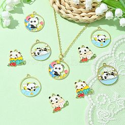 Подвески из сплава эмали 10шт 5 стиля&nbsp;ENAM-YW0003-76