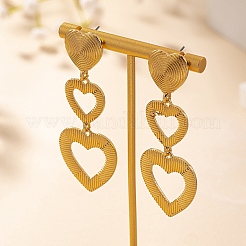 Серьги-гвоздики в форме сердца из цинкового сплава&nbsp;FS-WG20C8F-01