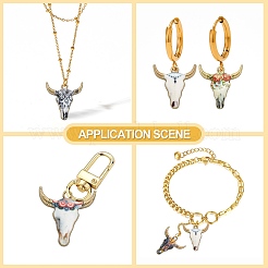 50 шт. 5 цвета подвески из сплава эмали с принтом&nbsp;ENAM-CJ0003-88