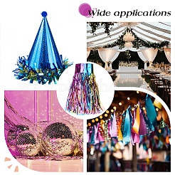 Шторы с бахромой из пластиковой фольги&nbsp;DIY-WH0028-106A