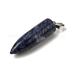 Натуральные содалитовые остроконечные подвески&nbsp;G-F820-12J