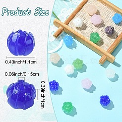 18шт 9 цвета прозрачные стеклянные бусины&nbsp;GLAA-YW0005-16