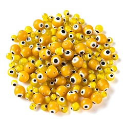 3 нить 3 стилей ручной работы сглаз лэмпворк круглые бусы&nbsp;LAMP-LS0001-12G