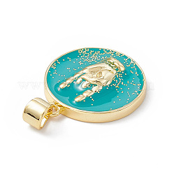 Подвески из латуни с эмалью в стойку&nbsp;KK-B065-03G-01