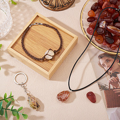 500 г окрашенных и нагретых бусин натурального агата&nbsp;G-TA0002-73A