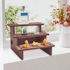 3-ярусный деревянный органайзер для ювелирных изделий с подставками для витрины&nbsp;ODIS-WH0058-19C