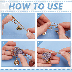 8 шт. 2 стильных латунных кабельных цепочек ожерелья&nbsp;NJEW-PH01572