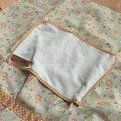 Фартук без рукавов из полиэстера с цветочным узором&nbsp;AJEW-WH20080-46C